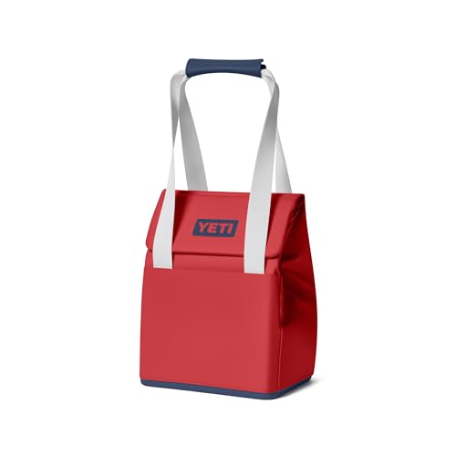 YETI Daytrip 14L Insulated Soft Cooler Tote Bag - color: Rescue Red/Navy/White