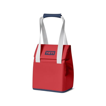 YETI Daytrip 14L Insulated Soft Cooler Tote Bag - color: Rescue Red/Navy/White