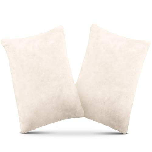 1 MIDDLE ONE 2 Pack Small Pillow, Memory Foam Mini Pillow 11 X 7 Inches for Travel, Sleeping, Nap and Neck, Knee, Lumbar Support, Tiny Cushion for Pet, Dogs (Off-White) - color: Off-white, size: 11x7 inch