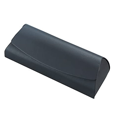 LifeArt Eyeglass Case Hard Shell, Portable Sunglass Case for Women and Men, fashionable PU Leather Eyeglass Case, Lightweight - color: 643(black)