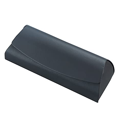 LifeArt Eyeglass Case Hard Shell, Portable Sunglass Case for Women and Men, fashionable PU Leather Eyeglass Case, Lightweight - color: 643(black)