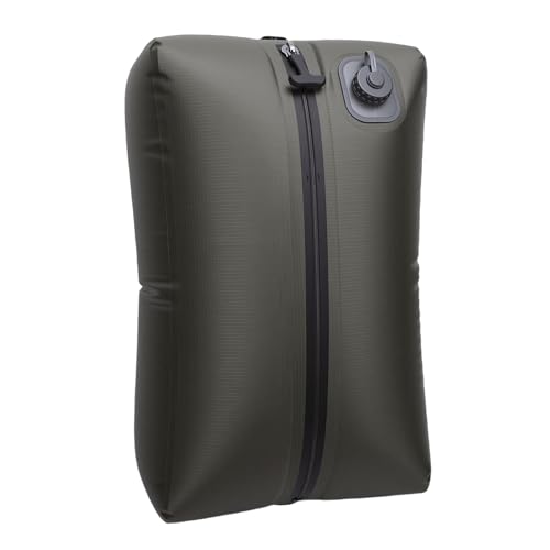 Naroote 20L Reusable Travel Vacuum Bag, Built in Pump Rechargeable Folding Compression Bag, Luggage Space Saver Packing Tool, Ideal for Camping Carry On Suitcases Backpack Seal (Green Grid) - color: Green Grid