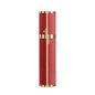 8ML Travel Perfume Refillable Atomizer, Mini Genuine Leather Cologne Sprayer, Protable Pocket Size Empty Fragrance Spray Bottle (Red) - color: Red