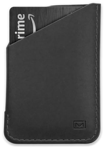 Modern Carry Leather Minimal Card Holder, Minimalist Wallet for Men & Women, Thin Credit Card Holder, Small Business Card Holder, Card Holder Wallet, Front Pocket Card Wallet - Magnum (Black) - color: Black