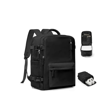 VGCUB Travel Backpack for Women Men for Spirit Airlines Personal Item Bag 18x14x8 Inches Laptop College Waterproof Carry on Flight Approved Work Backpack Mochila de Viaje,Black - color: Black, style: Small