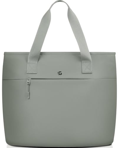 GLORIEROO 2-in-1 Cooler Bags Insulated for Women, Insulated Tote with 15.6‘’Laptop Compartmen for Work, Nurse, Outdoor - color: Agave Green