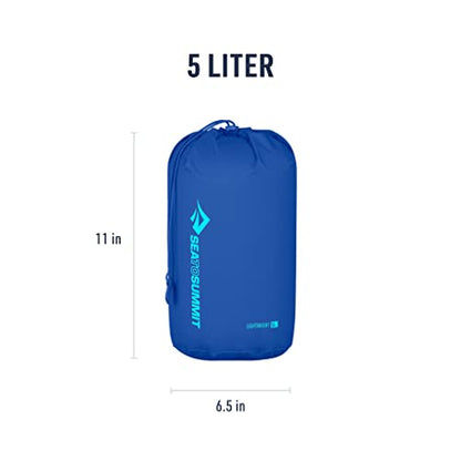 Sea to Summit Lightweight Stuff Sack, Durable Outdoor and Travel Storage - color: Surf Blue, style: 5 Liter