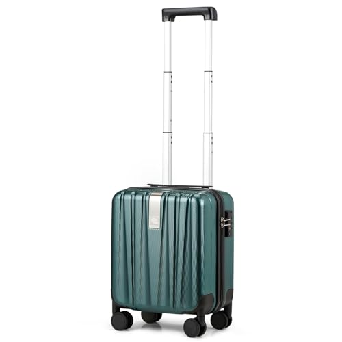 Hanke 14 Inch Underseat Carry On Luggage with Wheels Hard Shell Suitcases Lightweight Small Luggage for Weekender Mini Suitcase Carry On Bag Travel Luggage for Travel Rolling Suitcase.(Blackish Green) - color: Blackish Green, size: Underseat 14 Inch