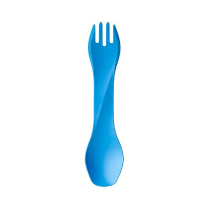 humangear GoBites Uno | Travel & Camping Utensils | Portable & Convertible Dining Ware | Multi-Functional Spork, Light Blue - color: Light Blue