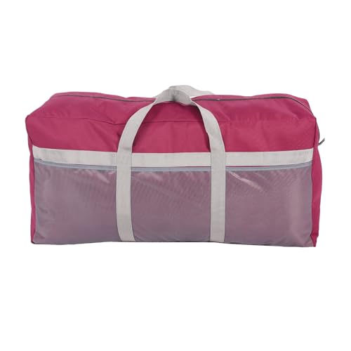 REDCAMP Foldable Travel Bag, Large Sports Bag, 75L/96L/100L, Lightweight Waterproof Tote Bag - color: 100L/Red