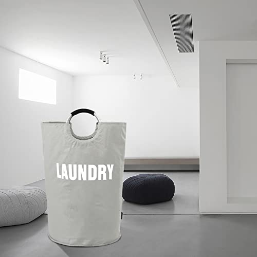DOKEHOM 160L XX-Large Laundry Basket (7 Colors), Collapsible Laundry Bag, Foldable Laundry Hamper, Folding Washing Bin (Grey, XXL) - color: Light Grey, size: 160L
