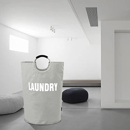 DOKEHOM 160L XX-Large Laundry Basket (7 Colors), Collapsible Laundry Bag, Foldable Laundry Hamper, Folding Washing Bin (Grey, XXL) - color: Light Grey, size: 160L