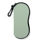 Sunglasses Soft Case, Ultra Light Portable Neoprene Zipper Glasses Case for Men Women - color: Green