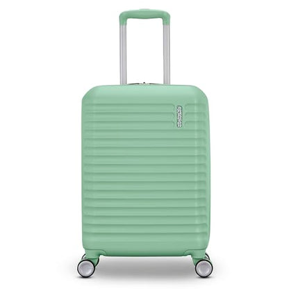 American Tourister Stratum 3.0 Carry-On Spinner, Airline Approved, Durable Hardside Luggage, Expands 1.5", RightHeight™ Adjustable Handle, Surreal Green - color: Surreal Green, size: Carry-On