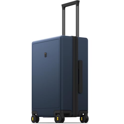 LEVEL8 Carry on Luggage Airline Approved, Carry-on Suitcases with Wheels, Lightweight Hardside Luminous Textured Luggage for Travel with Tsa Lock, 20 Inch, Navy - color: Navy, size: Carry-On 20 Inch