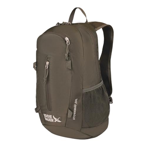 Eddie Bauer Stowaway Packable Backpack | Travel | Outdoor | Lightweight | Foldable | Durable | Ripstop Polyester | 20L - Dark Forest - color: Dark Forest, size: 20L