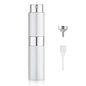 LISAPACK 8ML Atomizer Perfume Spray Bottle for Travel, Empty Refillable Cologne Dispenser, Portable Sprayer (Silver) - color: Silver