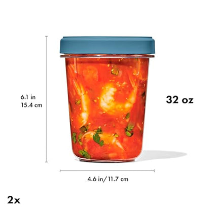 OXO Good Grips Twist & Stack Container – 32 oz – 2 Pack - style: 32 oz