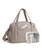BAGSMART Expandable Personal Item Travel Bag, Lightweight Gym Bag for Women, 24L Weekender Travel Duffle with Toiletry Bag, Carry on Overnight Duffel, Camel - color: Camel