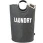 DOKEHOM 160L XX-Large Laundry Basket (7 Colors), Collapsible Laundry Bag, Foldable Laundry Hamper, Folding Washing Bin (Dark Grey, XXL) - color: Dark Grey, size: 160L