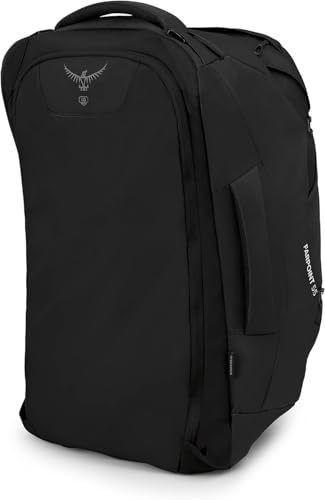 Osprey Farpoint 55L Men's Travel Backpack, Black - color: Black, size: 55L