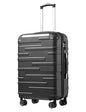 Coolife Hardside Carry-On Luggage with TSA Lock, Spinner Wheels, Telescopic Handle, Lightweight Suitcase (Grey, S(20in_carry on)) - color: Grey, size: Small (20 In)