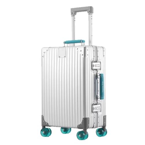 Aluminum Luggage 28inch – 2026 Upgrade Zipperless Suitcase with TSA Lock, 360° Silent Spinner Wheels – Premium Aluminum-Magnesium Alloy Suitcase for Modern Travelers - color: Green, size: 28 Inch Checked Luggage