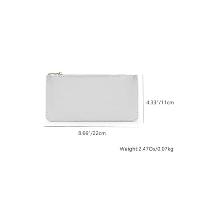 Pencil Pen Case Stationery Case Pouch Bag (Gray,Faux leather) - color: Gray/FL