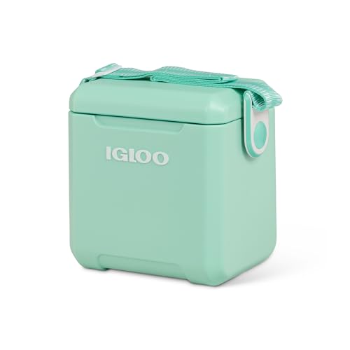 Igloo Tag Along Too Coolers | Insulated Hard Shell Picnic Style Cooler | Rolling Ice Chest - color: Seafoam, style: Tag Along Too