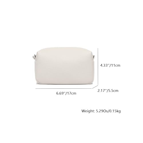 PU leather Organizer Bag Lightweight Cosmetic Bag with Ring Clasp Perfect Travel Makeup Bag for Women (French Oak/PU) - color: French Oak/PU