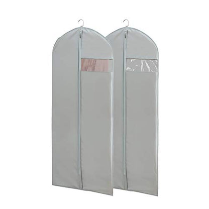 Dress Bags for Gowns Long, 65'' Long Dress Clear Garment Bag(Set of 2, 23.3'' X 65'') - size: Set of 2(23.3" x 65")