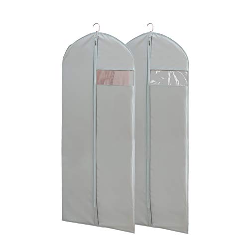 Dress Bags for Gowns Long, 65'' Long Dress Clear Garment Bag(Set of 2, 23.3'' X 65'') - size: Set of 2(23.3" x 65")