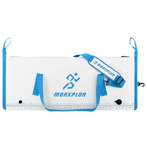 MORXPLOR Insulated Fish Cooler Bag for Fishing 41x17 47x17In 50x20In 60x24 72x30 80X40 Inches,Large Insulated Fish Kill Bag,Fishing Catch Bag Cooler with Water-resistant Zipper - color: 41inch White