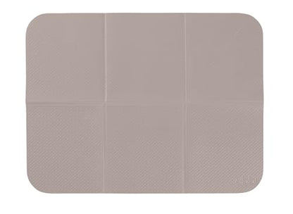 Ubbi On-The-Go Diaper Changing Baby Mat, Soft and Comfortable Diaper Bag Accessory Must Have for Newborns, Easy to Clean, Portable Folding Pad, Baby Traveling Accessories, Taupe - size: One Size, style: Taupe Changing Mat
