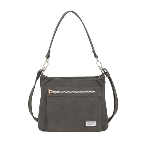 Travelon Anti-Theft Heritage Hobo Bag - color: Pewter