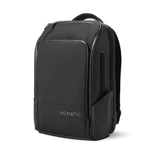 NOMATIC 20L Travel Pack - Mens Travel Backpack - Expandable to 30L - Water Resistant Daypack - TSA-Ready - Lightweight Business Traveling Backpack for Men - 16" Laptop Compartment - color: Black, size: 20L