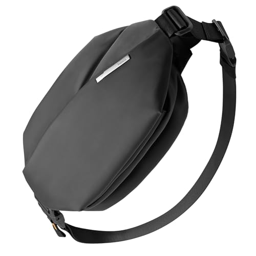 Inateck Sling Bag X, Multi-pocket Crossbody Shoulder Chest Bag with Adjustable Shoulder Strap, Water-resistant Waist Fanny Pack for Men, Women, Travel, Daily Use, Cycling, Hiking, Black, Large - color: Black, size: Large
