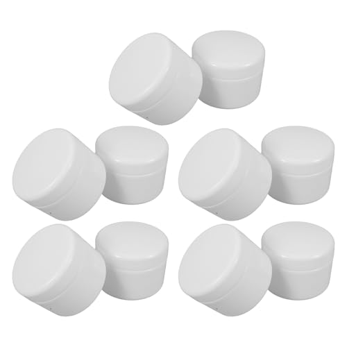 Abaodam 10pcs 250g Plastic Travel Containers for Skincare Creams Refillable Lotion Bottle Jars with Lids Leakproof Mini Cosmetic Cream Holders for Travel and Daily Use