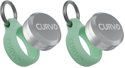CURVD Premium Carrying Case Durable Travel Keychain Container, Medicine Pill Organizer, Travel Pill Box, Small Waterproof Holder for Pills, Earplugs, Compatible with Loop, Vibes & Eargasm (Pack of 2) - color: Mint, size: 2 Pack