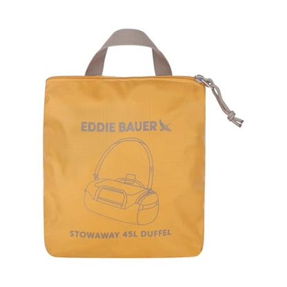 Eddie Bauer Stowaway Packable Duffel Bag | Travel | Foldable | Lightweight | Durable | Ripstop Polyester - color: Field Gold
