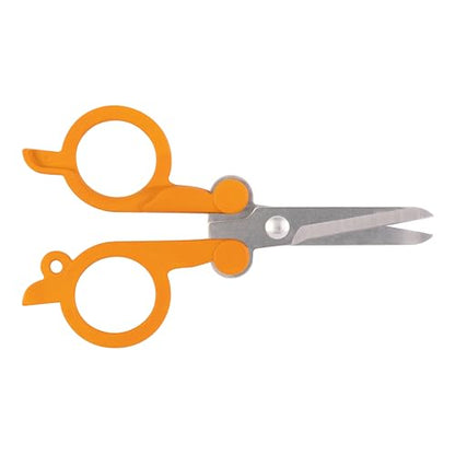 Fiskars Compact Travel Sewing Kit, TSA compliant Folding Scissors, 27-Piece Repair Set for Buttons and Hemming, Threads, Needles, 39” Measuring Tape, Small Size for Purses and Carry on, Orange - size: (Pack of 1)