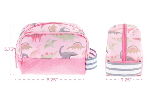 Stephen Joseph, Kids Toiletry Bag, Boys and Girls Toiletry Kit, Travel Bag - color: Pink Dino