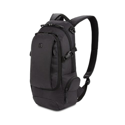 SWISSGEAR City Pack Backpack, Slim Profile, Dark Grey,15.9L, 18-Inch - color: Dark Grey