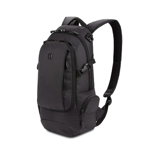 SWISSGEAR City Pack Backpack, Slim Profile, Dark Grey,15.9L, 18-Inch - color: Dark Grey