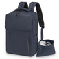 Lightweight Commute Backpack for Men & Women, Water-Resistant Travel Daypack with 15.6-Inch Laptop Compartment & Anti-Theft Pockets, Navy Blue - color: Navy Blue