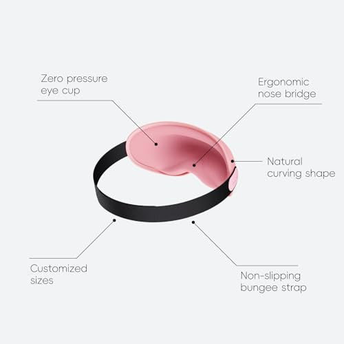 urnexttour Neck Pillow for Travel Memory Foam Design Models Pillows with Zero Eye Pressure 3D Eye Mask and Compact Bag Traveling Essentials Plane Car Flight Rest Sleeping Use Adult, Pink - color: Pink