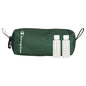 Champion - Hanging Toiletry Bag - Travel Sized Polyester Bag — Water-Resistant, Cosmetics Organizer Bag with Two Compliant Bottles - Lightweight Portable Zipped Bag for Unisex – Green- 10"x3.9"x3.9" - style: Green