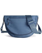 Crescent Bag for Women and Men, Fashion Medium Nylon Folding Crescent Moon Bag Single Shoulder Bag with Adjustable Strap - color: Blue