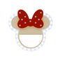 Impressions Vanity Disney Minnie Mouse GlowMe LED Beauty Ring Light with 3 Level Adjustable Brightness, Portable Clip on Phone Ring for Makeup and Tablet - color: White/Red