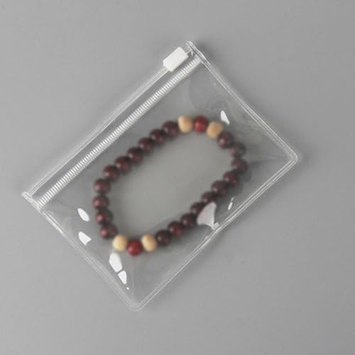 50PCS Transparent Jewelry Bags Square Clear Zipper Jewelry Pouches Earring Bracelet Storage Organizer (9 * 13cm 3.54"*5.11") - color: Clear - 3.54"×5.11"